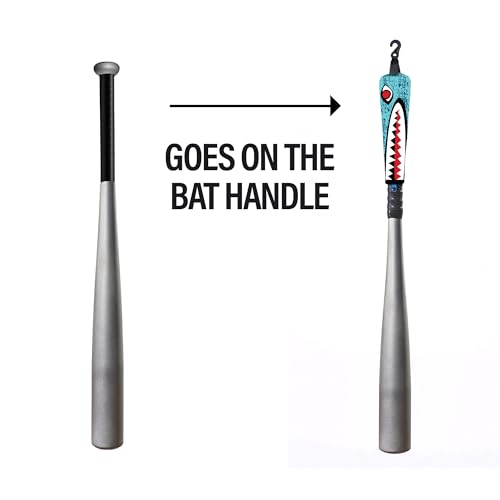 Handle Cover - Baseball Bat Cover Sleeve Protects Vehicle & Bat Grip - Batting Gloves & Helmet Companion with Zippered Hook - Softball Accessory - color: Bomber