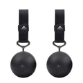 Rock Climbing Solid Training Cannonball Bomb Power Pull Up Ball Hold Grips for Straps for Finger, Forearm, Biceps, Back Muscles - color: Black (4")