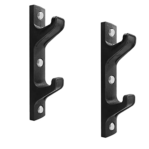 Luwint Wall Mounted Horizontal Barbell Holder, 1 Bar/2 Bars Storage Rack - style: B.2 Bar Holder