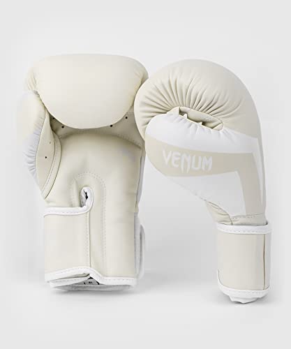 Venum Elite Boxing Gloves - color: White/Ivory, size: 10-Ounce