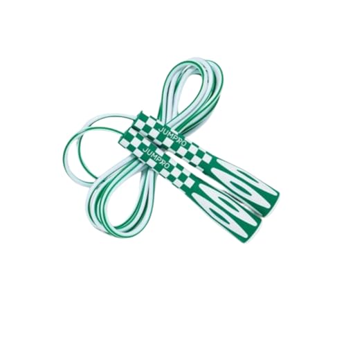 KSY Kids Jump Rope (Crystal Series) – Durable PVC Jump Rope for Kids Ages 6-12 – Lightweight, Adjustable, and Tangle-Free – Made in Korea - color: Green