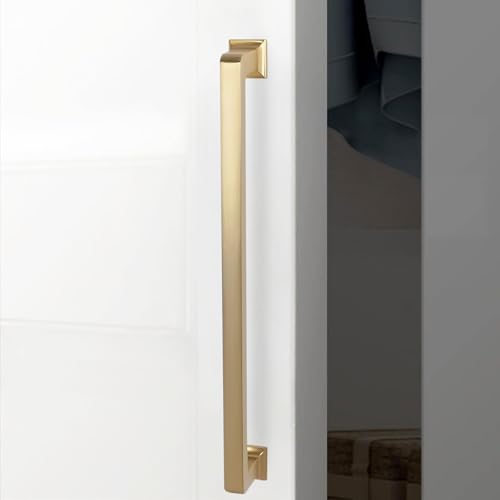 10 Pack 7-1/2 inch Champagne Bronze Kitchen Cabinet Handles Cabinet Pulls Gold Drawer Pulls Kitchen Cabinet Hardware Handles - color: Champagne Bronze, size: 7-1/2" Hole Center（192mm）