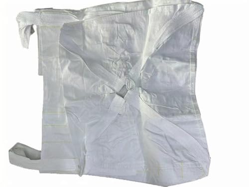 Heavy Duty 2 Ton Bag with Spout Bottom - Heavy Duty Woven FIBC Bulk Bag with Discharge Port - 2 Ton L4400LBS SWL, 39"L x 39"W x 47"H - Ideal for Construction, Grain (10)