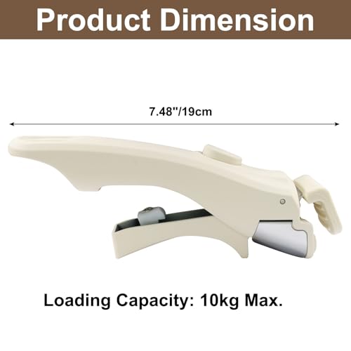 2pcs Removable Pot Handles, Cream Beige, 7.5" | Heat-Resistant, Detachable Replacement Handle, Universal Fits for All Cookware Pans & Pots - color: Cream Beige