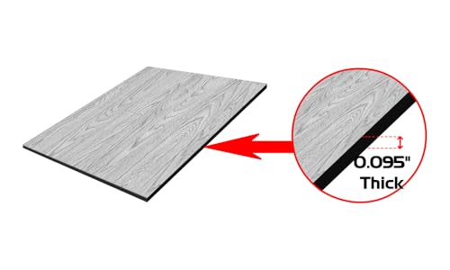Rhino Mat Wood Grain Fitness Equipment Mat Made in USA | 0.095” Thick PVC Floor Protector for Treadmill, Bike, Rowing & Elliptical - Waterproof, DINP-Free, Made in USA - color: Driftwood, size: 36"x68"