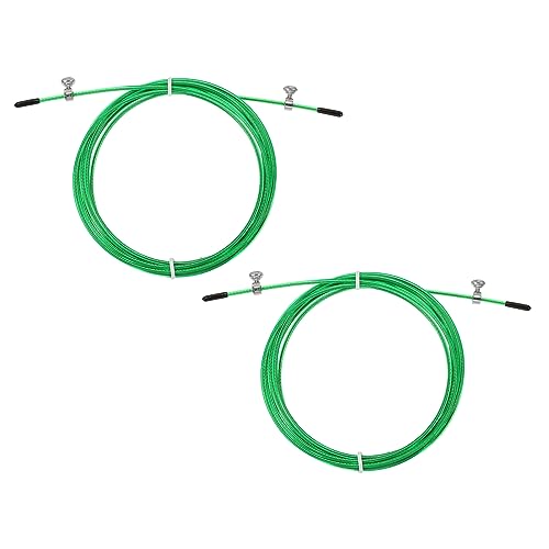 PATIKIL Speed Jump Rope Replacement Cable, Professional Skipping Rope Steel Wire Replace for High Speed Jump Ropes - color: Green