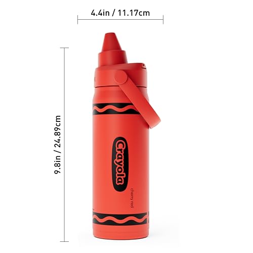 CamelBak Crayola Chug Insulated Stainless Steel Water Bottle, Cold Retention Design with Spill Resistant Chug Lid for Everyday Hydration, 16oz, Cherry Red - color: Cherry Red