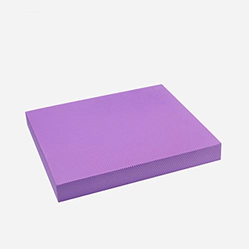 RiToEasysports Fitness Yoga Balance Mat, Balance Training Foam Pad Flat Support Soft Cushion High Exercise Yoga Mat Training Mats for Women Mats - color: Dark Rattan Purple