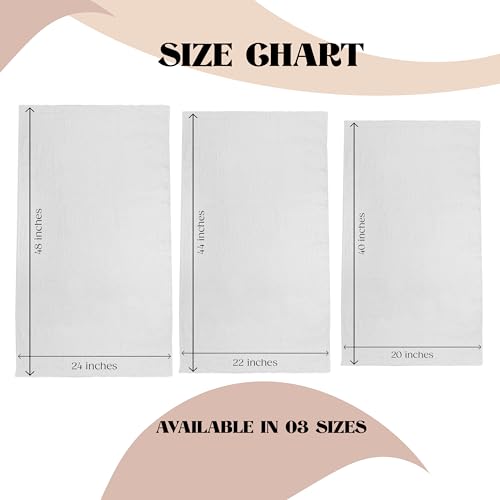 12-Pack White Cotton Bath Towels (24x48 Inches) - Lightweight, Quick Drying, Commercial Grade for Gym, Salon, Spa & Hair - size: 24x48 pack of 12