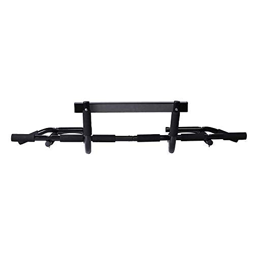 HolaHatha Heavy Duty Door Way Pull Up Bar Chin Up Dip Station for Multiuse Doorway Portable Home Fitness Gym Workout to Build Upper Body Strength