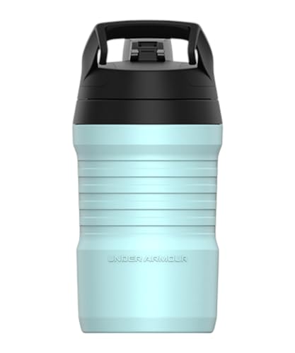 Under Armour 32 oz Insulated Water Bottles - Sports Water Jug with Fence Hook, Leak Resistant for Baseball, Football & More, 32 oz Insulated, Breeze Blue - color: Breeze Blue, size: 32 Ounces