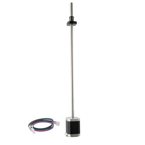 Iverntech NEMA 17 Stepper Motor with Integrated 384mm Tr10x2 Lead Screw 42x60mm 1.5A for 3D Printers or CNC Machine - size: 384-Tr10X2