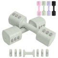 kisnbld Adjustable Dumbbell Set of 2, 4 in 1 Free Weights Dumbbells Set for Women with Fast Adjustment, Each 2lb 3lb 4lb 5lb Hand Weights Set for Home Gym & Outdoor Exercise Training - color: Green, style: Pair