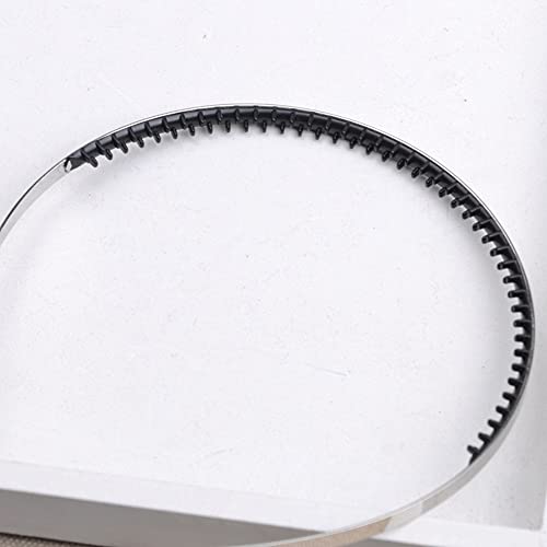 Teensery 10 Pcs Anti-Slip Headband Teeth Strips Self-adhesive Hairband Teeth for DIY Hair Accessories Making, 7MM Wide