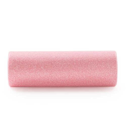 Sunny Health & Fitness 14" Pink High-Density Yoga Foam Roller | Muscle Relief, Physical Therapy, Post-Workout Recovery, Improved Flexibility, Home, Gym, Rehab Use, Full-Body Use - color: Pink, size: 18-Inch
