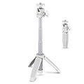 ULANZI Extension Pole Tripod Mini Selfie Stick Stand Handle Grip Vlogging | for iPhone 13 Pro Max Smartphone OSMO Pocket 4 3 Canon G7X Mark III Sony RX100 DJI Osmo Nano Luna Cameras White - color: White