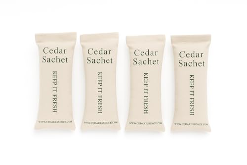 Cedar Essence Aromatic Cedar Sachet Shoe Fresheners 2.5" x 8" 4-Pack