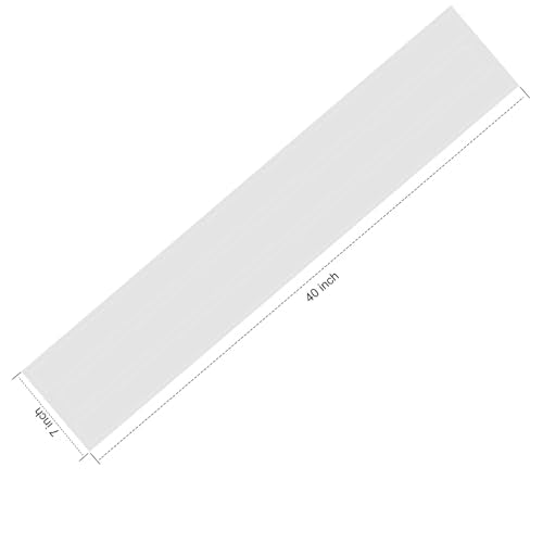 3.3ft Length Air Track Connector Mat Connector Air Track Connector Tape Strips for Air Tumble Track,Gymnastics Connector for Inflatable Airtrack Tumbling Gymnastic/Yoga/Taekwondo Mat - color: White