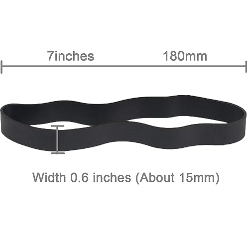 AMUU Rubber Bands Size 107 | Wide, Big, Thick, Long, 30Pcs, Heavy Duty - color: Black,light brown