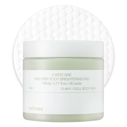 celimax ONE STEP Body Brightening Pad (60 pads) | with Green Tea & White Truffle, for Underarm, Knee & Elbow, Gentle Exfoliating & Hydrating Body Scrub, 110ml - color: Body Pad