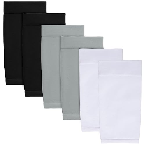 HOVEOX 3 Pairs Tattoo Cover Up Sleeve Forearm Tattoo Cover Tattoo Cover Up Compression Sleeves Arm Sleeves for Women Men - color: Black, Grey, White