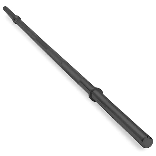 Fitvids 7ft Olympic Barbell, Barbell for Weightlifting and Powerlifting, 300 Pound Capacity, Black