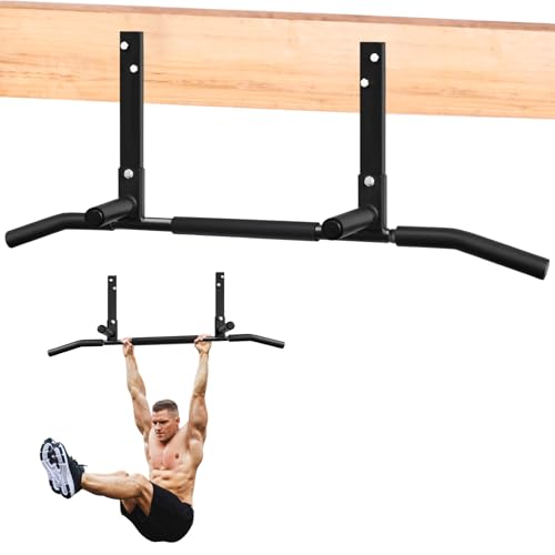 ATENTO Pull Up Bar, Chin Up Bars Ceiling Mount, Workout for Home Gym, Beam, Crossfit - Heavy-Duty, Foam Grip, Easy installation - color: Joist Mounted Pull Up Bar, Upgraded Multi-Grip