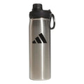 adidas Stainless Steel Metal Water Bottle 34 oz (1L) Screw Cap - color: Alumina Beige/White/Black