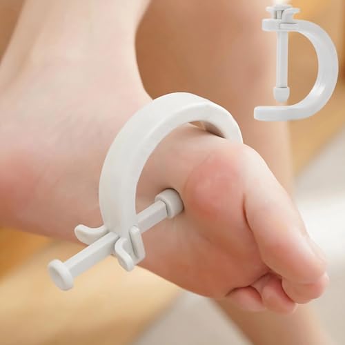 Adjustable Acupressure Massage Tool with Fixed Clip, Pressure Point Massager for Pain Relief, Feet, Hands, and Ears, 1 Gray