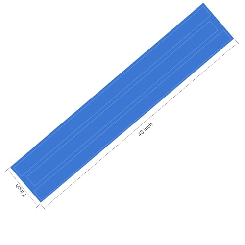 3.3ft Length Air Track Connector Mat Connector Air Track Connector Tape Strips for Air Tumble Track,Gymnastics Connector for Inflatable Airtrack Tumbling Gymnastic/Yoga/Taekwondo Mat - color: Blue
