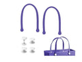 Replacement Straps for S/M Rubber Beach Bag, Replacement Handles with 4 Snaps, EVA Bag Strap Replacement - color: Purple