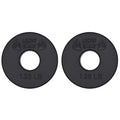 Micro Gainz Standard 1-Inch Center Hole Fractional Weight Plates Set of 2 Plates, Choose Set (.25LB-1.25LB), Designed for Standard 1-inch Barbells & Dumbbells, Made In USA - color: 1.25lb Black