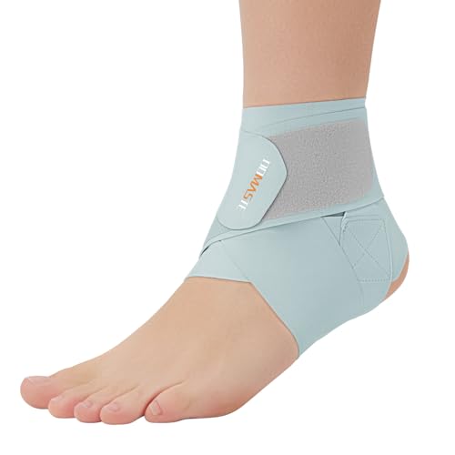 Ultra Thin Ankle Wraps Ankle Brace for Men ＆ Women, Adjustable Ankle Straps for Arch, Sprained Foot, Tendinitis, Football, Basketball, Running（Azure, Pack of 1） - color: Azure, size: Pack of 1