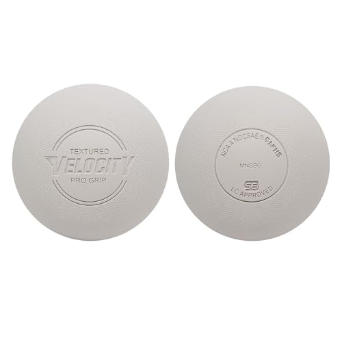Velocity Pro Grip Lacrosse Balls - 6, 12, 18, 60 and 120 Packs - Certified for Youth, Club, High School, CLA, and College Game Play - color: White, size: 60 Balls