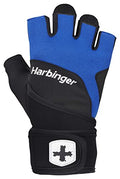 Harbinger Training Grip Wristwrap Weight Lifting Gloves, Unisex - size: Small
