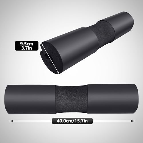 leikefitness Squat Pad - Foam Barbell Pad for Squats Cushion, Lunges & Bar Padding for Hip Thrusts - Standard Weight Bar Pad - Provides Cushion to Neck and Shoulders While Training