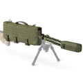 Savior Equipment 20" MOLLE Tactical Rifle Scope Carry Case & Muzzle Cover w/Hook Backing, Padded 600D Heavy Duty Polyster to Protect Firearm During Transportation - color: OD Green