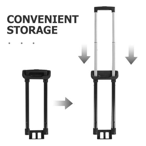 Didiseaon Luggage Telescopic Handle Replacement Portable Suitcase Pull Rod Trolley Handle Spare Parts for Travel Hard Case Suitcases 17.7In