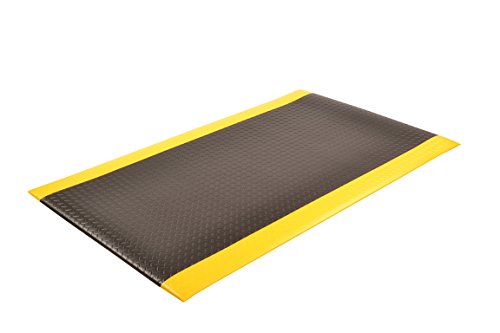 NoTrax 419 Diamond Sof-Tred W/Dyna-Shield Anti-Fatigue Safety Mat | 419S0026BY, for Home or Business 2' X 6' Black/Yellow - color: Black/Yellow, size: 2'W x 6'L x 1/2" Thick