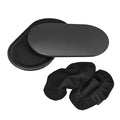uxcell Exercise Core Sliders, Oval Glider Discs with Feet Cover, Dual Sided Usage in Home Gym for Full Body Workout