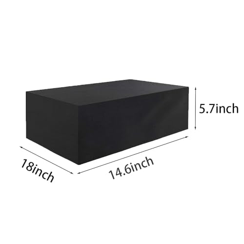 Stereo Receiver Dust Cover Compatible with Yamaha R-S202BL/R-N303BL/RX-V385/RX-V685 Stereo Receiver（Water Resistant Protector Sleeve- 18 x 14.6 x 5.7Inch,Black）
