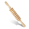 Liitrton Manual Wooden Fascia Massage Roller Trigger Points for Release Cellulite Sore Muscle Blasting (Straight-9-Wheel) - color: Straight-9-wheel