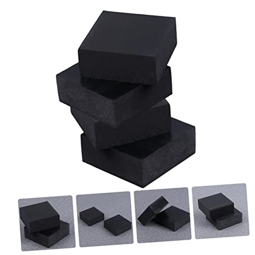 Homoyoyo 4pcs Home Furniture Cushion Exercise Mats for Floor Thick Rubber Shock Absorber Pad for Couch Pads