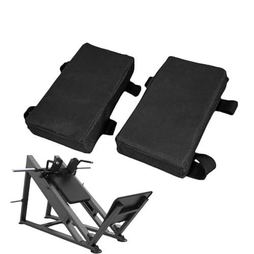 Hack Squat Shoulder Pads - Oxford Cloth Synthetic Rubber 20x11x4cm | Anti-Slip Support Cushion Gym Equipment | Attachment Barbell Pad Shoulder Protection For Home Gym Strength Training Athletes Usepro - color: Black