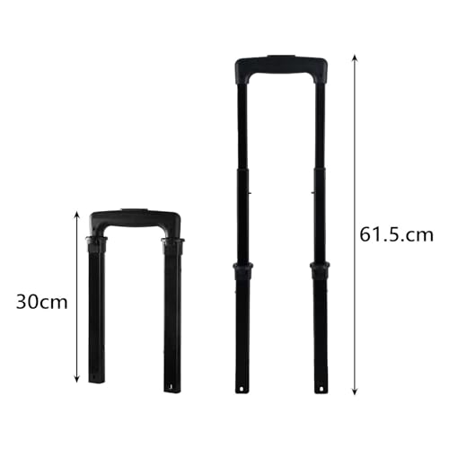 MagiDeal Suitcase Telescopic Handle,Pull Out Rod Stylish Daily Usage Replacement Accessories Spare Parts for Travel Case,Traveling Bag, Black