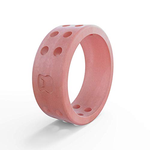 Women's Misty Rose Perforated Silicone Ring Size 06 - color: Perforated - Light Pink, size: Size 6