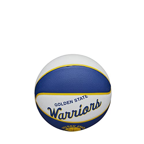 WILSON NBA Team Retro Mini Basketballs - Mini Size - 3" - color: Golden State Warriors, size: Mini