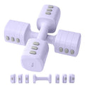 2-in-1 Adjustable Dumbbell & Kettlebell Set for Women (1.1-12.1 lbs), Quick-Change Free Weights for Home Gym, Pilates & Full Body Workout - color: Purple, style: Pair