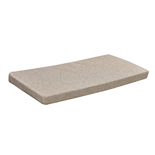 Bay Window Seat Cushions Indoor Furniture 30x14 Inch No Slip Washable Piano Bench Cushion with Zipper, Light Khaki - color: Light Khaki, size: 30x14 Inch