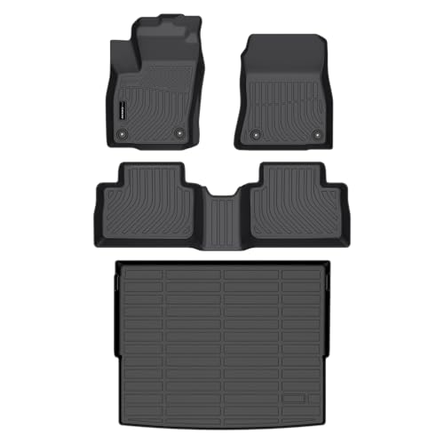 Auxko All Weather Floor Mats Cargo Mat Fit for 2026 2025 Nissan Kicks TPE Liners Accessories All Season Guard Odorless Anti-Slip Floor Mats Cargo Mat for Nissan Kicks Black - size: 3) kicks|2025-2026|floor+cargo mats